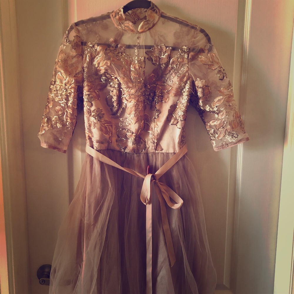 Beautiful rose formal dress